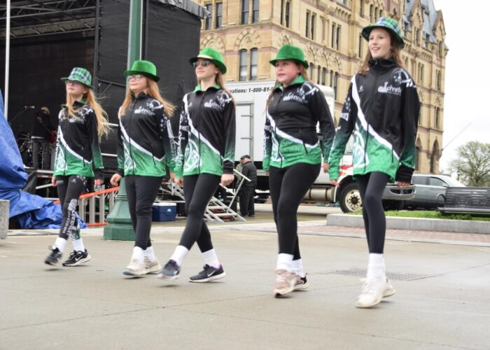 irish dancers performing at the festival